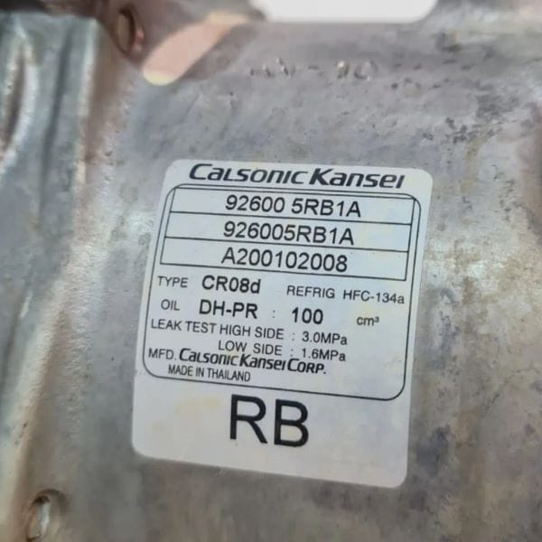 Compresor Aire Acondicionado Nissan Versa 1.6 - 16V 2016