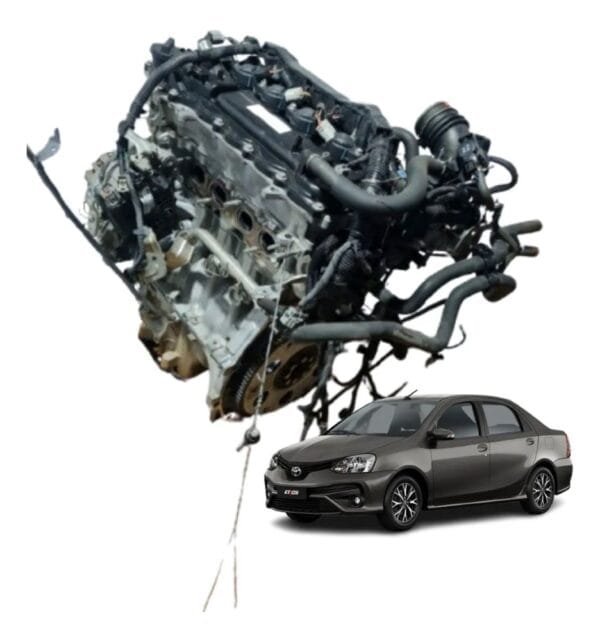 Motor Completo Toyota Etios 1.5 - 16 Val. 2017