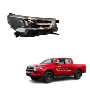 Óptica Izquierda Toyota Hilux 2.8 SRX (Modelos 2021 - 2025) - Tecnología Full LED -