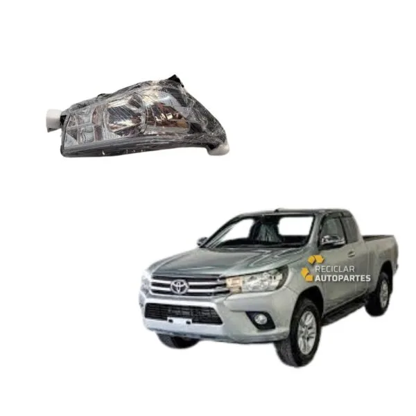 Óptica Derecha Toyota Hilux 2.4-2.8 REVO (2016+) - Versión Normal Halógena -