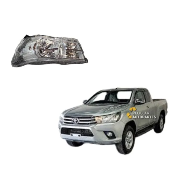 Óptica Izquierda Toyota 2.4-2.8 Hilux REVO (2016+) - Versión Normal Halógena -