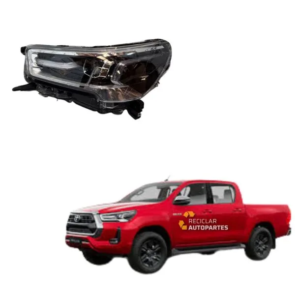 Óptica Derecha Toyota Hilux 2.8 SRX (Modelos 2021 - 2025) - Tecnología Full LED -