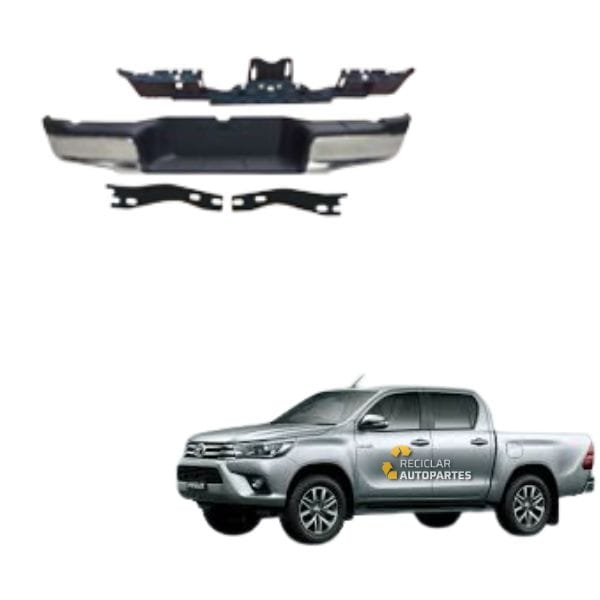 Paragolpe Trasero Completo con Soportes Toyota Hilux (2016 - 2019) – Sin Sensores