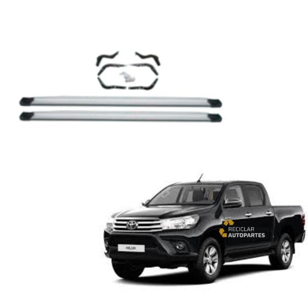 Juego de Estribos Laterales con Soportes Toyota Hilux (2005 - 2015)