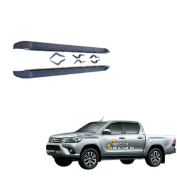 Juego de Estribos Laterales Toyota Hilux (Modelos 2016 - 2019)