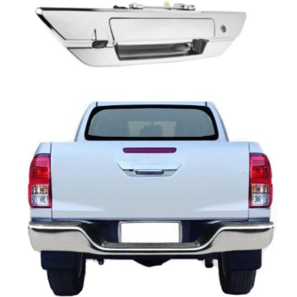 28614 Manija de Portón Cromada con Hueco para Cámara Toyota Hilux (2016-2026)