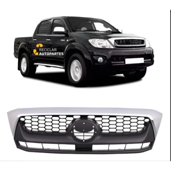 Parrilla Central Cromada Toyota Hilux (Modelos 2009 - 2012)