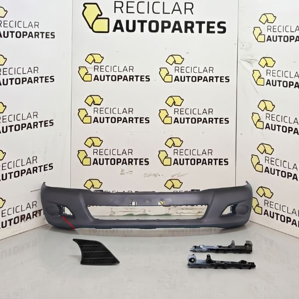 2 Paragolpe Delantero Con Soporte y Tapa Toyota Hilux 2012-2015