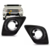 Juego Tapa Rejilla Faro Auxiliar Toyota Hilux Cromada 2016-2019