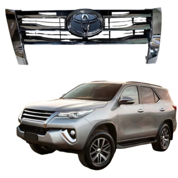 Parrilla Central Cromada Toyota Hilux SW4 2016-2019