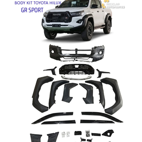28699 Body Kit For Toyota Hilux GR Sport Con Ópticas y Faros
