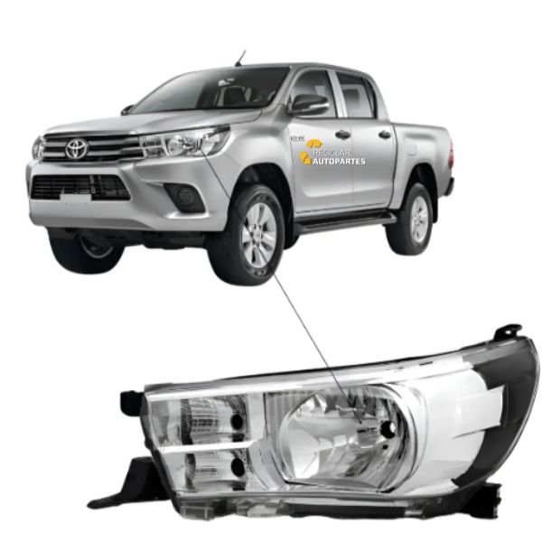 28731 Óptica Toyota Hilux Izquierda 2016-2022 DX SR SRV