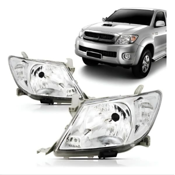 28733 Óptica Toyota Hilux Derecha 2008-2012 CROMADA