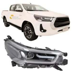 Óptica Toyota Hilux SRX 2022-2026 Cromada con Lupa Izquierda