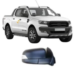 Espejo Izquierdo Ford Ranger 2012-2024 Negro Eléctrico Con Guiño