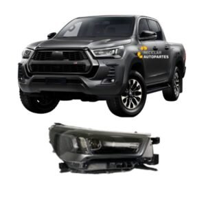 Óptica Toyota Hilux Fondo Negro GR Sport SRX Con Lupa Izquierda