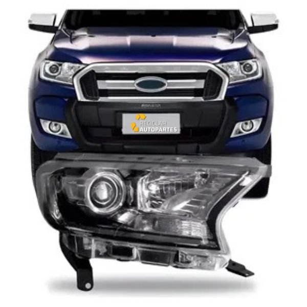 30514 Óptica Ford Ranger Izquierda 2016-2024 Fondo Negro con Lupa