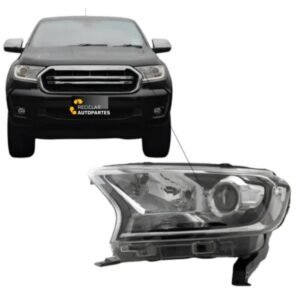 Óptica Ford Ranger Izquierda 2016-2024 Cromada con Lupa